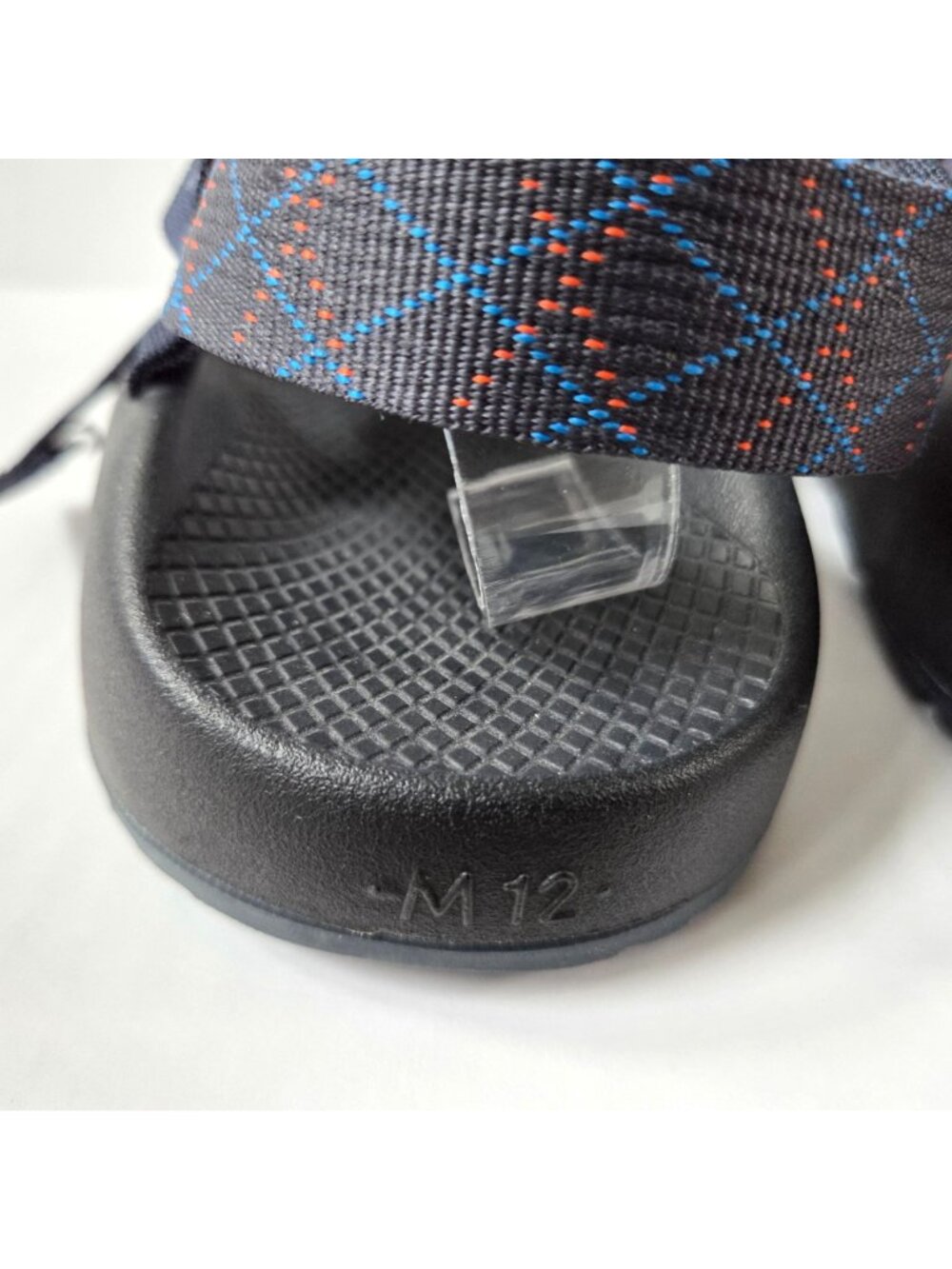Chaco Sandals Mens 12 Mega Z Classic Rhombus Blue Hiking J105749 - Picture 8 of 10